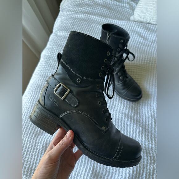 Taos Crave Leather Boots Size 39 Black - Picture 4 of 11